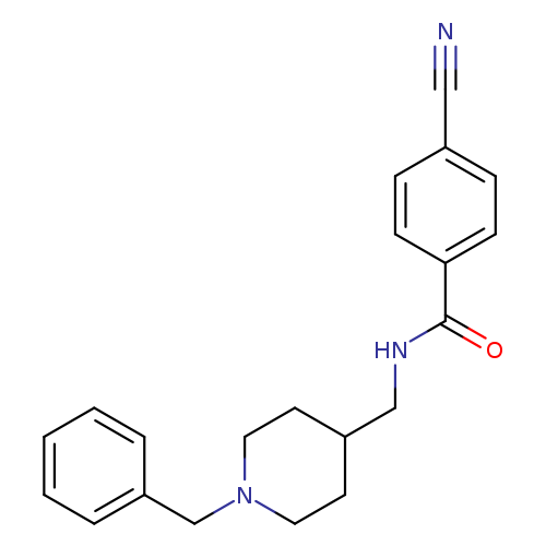 N-[(1-benzylpiperidin-4-yl)methyl]-4-cyanobenzamide