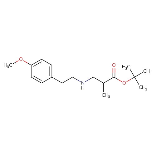 tert-butyl 3-{[2-(4-methoxyphenyl)ethyl]amino}-2-methylpropanoate