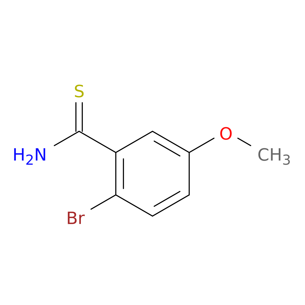 2-bromo-5-methoxybenzene-1-carbothioamide