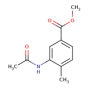 Benzoic acid, 3-(acetylamino)-4-methyl-, methyl ester