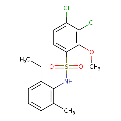 3,4-dichloro-N-(2-ethyl-6-methylphenyl)-2-methoxybenzene-1-sulfonamide
