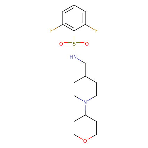 2,6-difluoro-N-{[1-(oxan-4-yl)piperidin-4-yl]methyl}benzene-1-sulfonamide