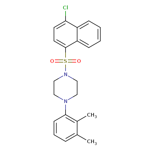 1-[(4-chloronaphthalen-1-yl)sulfonyl]-4-(2,3-dimethylphenyl)piperazine