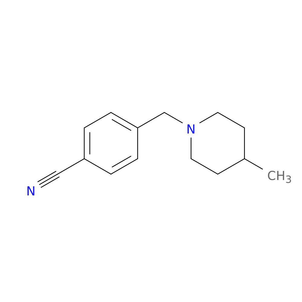 4-[(4-methylpiperidin-1-yl)methyl]benzonitrile