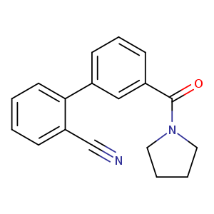 2-[3-(Pyrrolidinocarbonyl)phenyl]benzonitrile