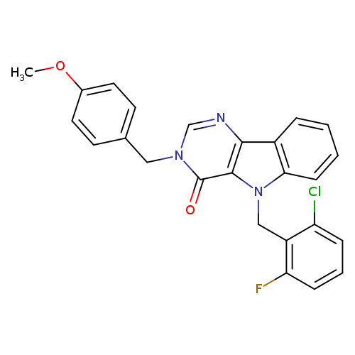 5-[(2-chloro-6-fluorophenyl)methyl]-3-[(4-methoxyphenyl)methyl]-3H,4H,5H-pyrimido[5,4-b]indol-4-one