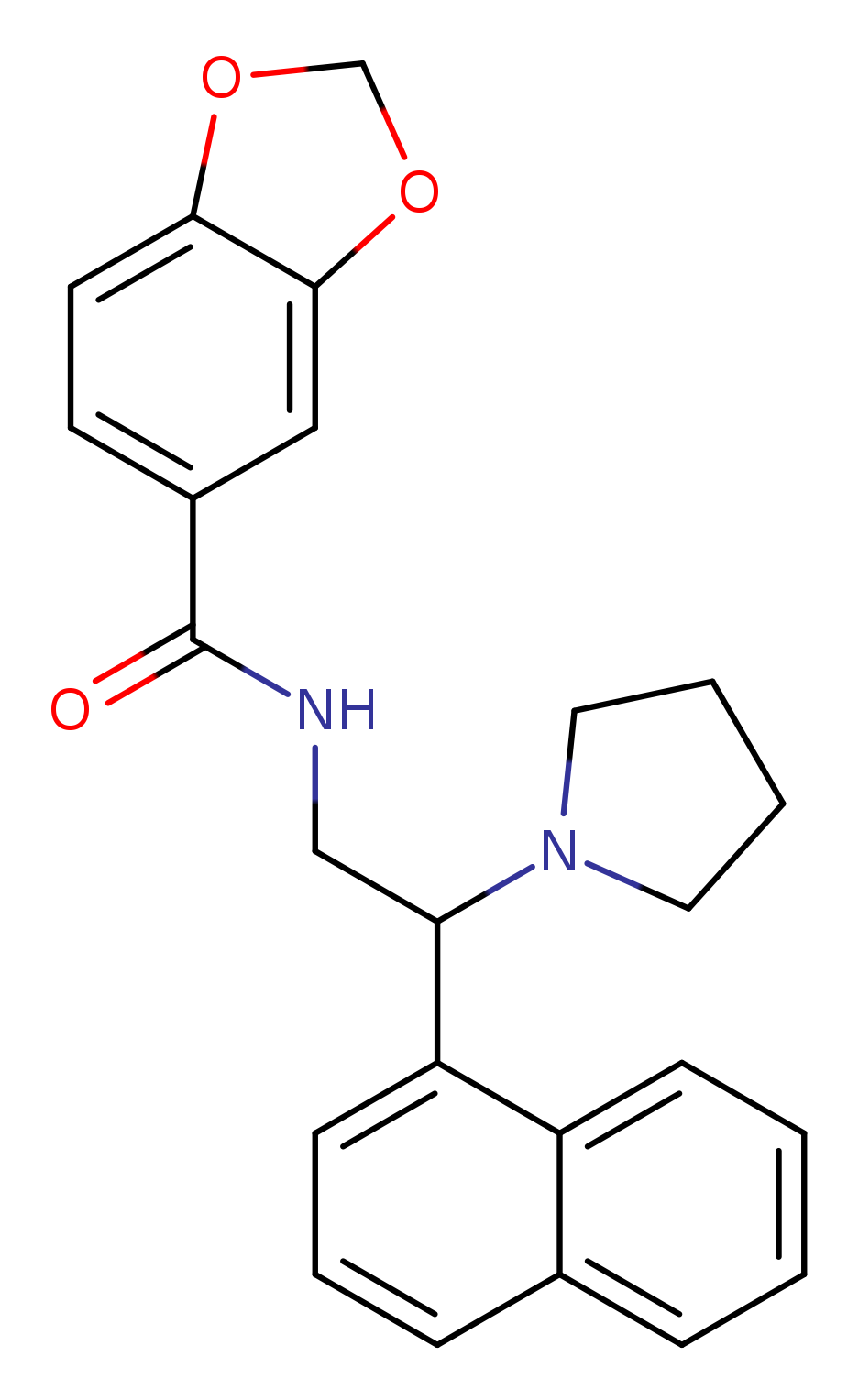 N-[2-(naphthalen-1-yl)-2-(pyrrolidin-1-yl)ethyl]-2H-1,3-benzodioxole-5-carboxamide