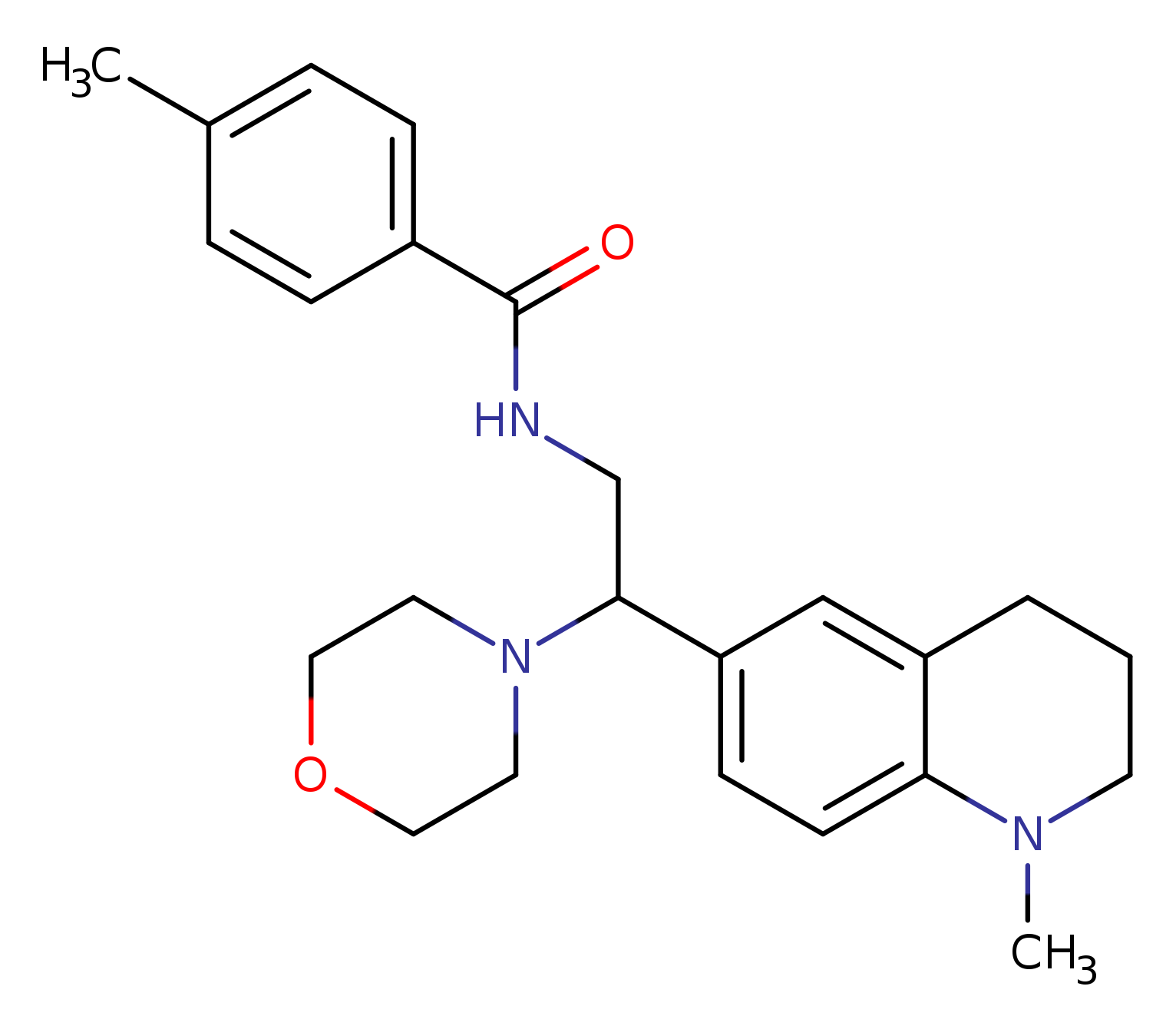 4-methyl-N-[2-(1-methyl-1,2,3,4-tetrahydroquinolin-6-yl)-2-(morpholin-4-yl)ethyl]benzamide
