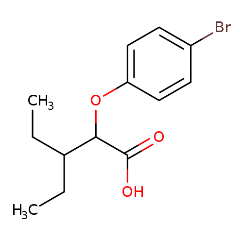 2-(4-bromophenoxy)-3-ethylpentanoic acid
