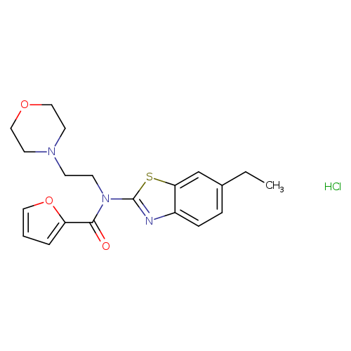 N-(6-ethyl-1,3-benzothiazol-2-yl)-N-[2-(morpholin-4-yl)ethyl]furan-2-carboxamide hydrochloride