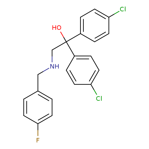 1,1-bis(4-chlorophenyl)-2-{[(4-fluorophenyl)methyl]amino}ethan-1-ol