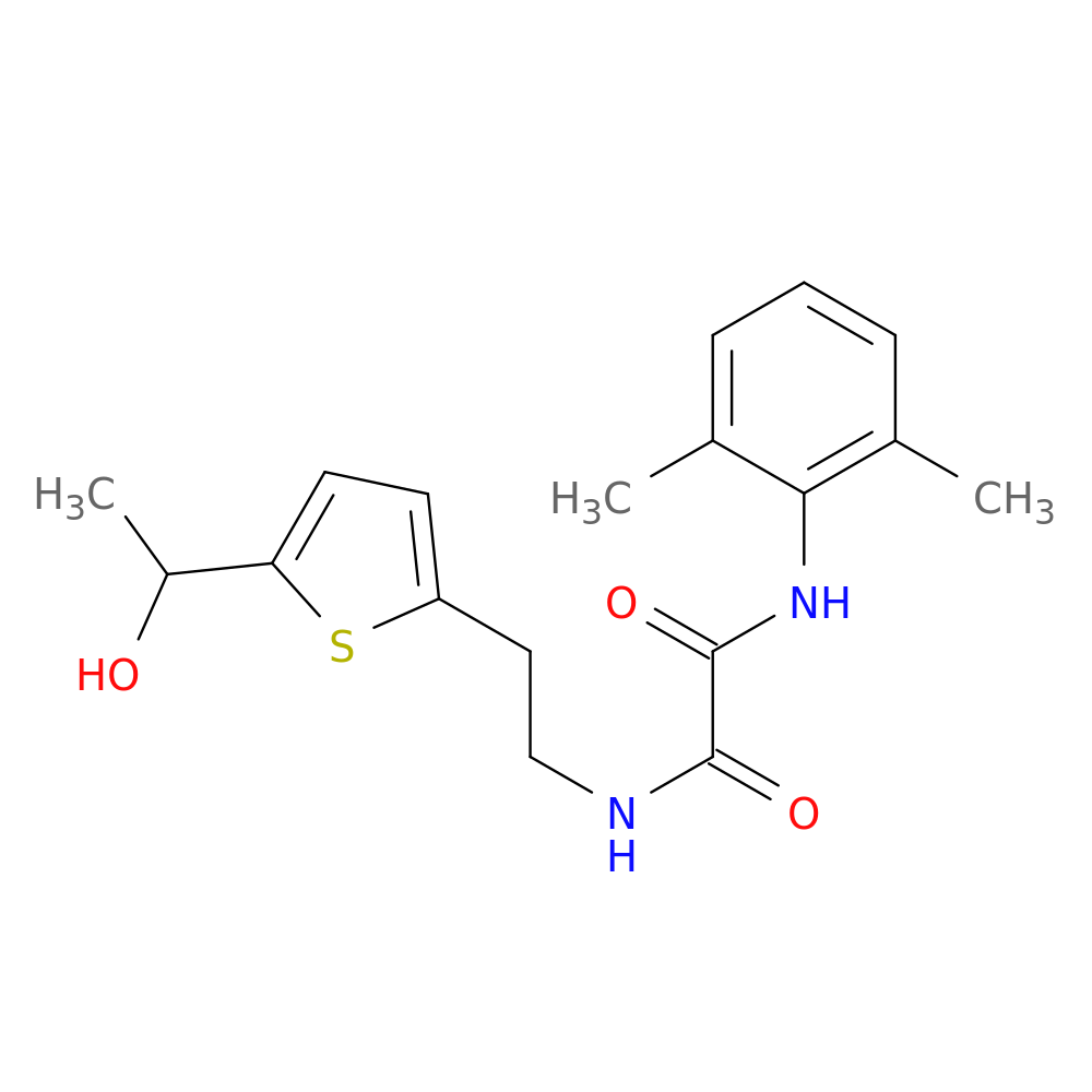 N'-(2,6-dimethylphenyl)-N-{2-[5-(1-hydroxyethyl)thiophen-2-yl]ethyl}ethanediamide
