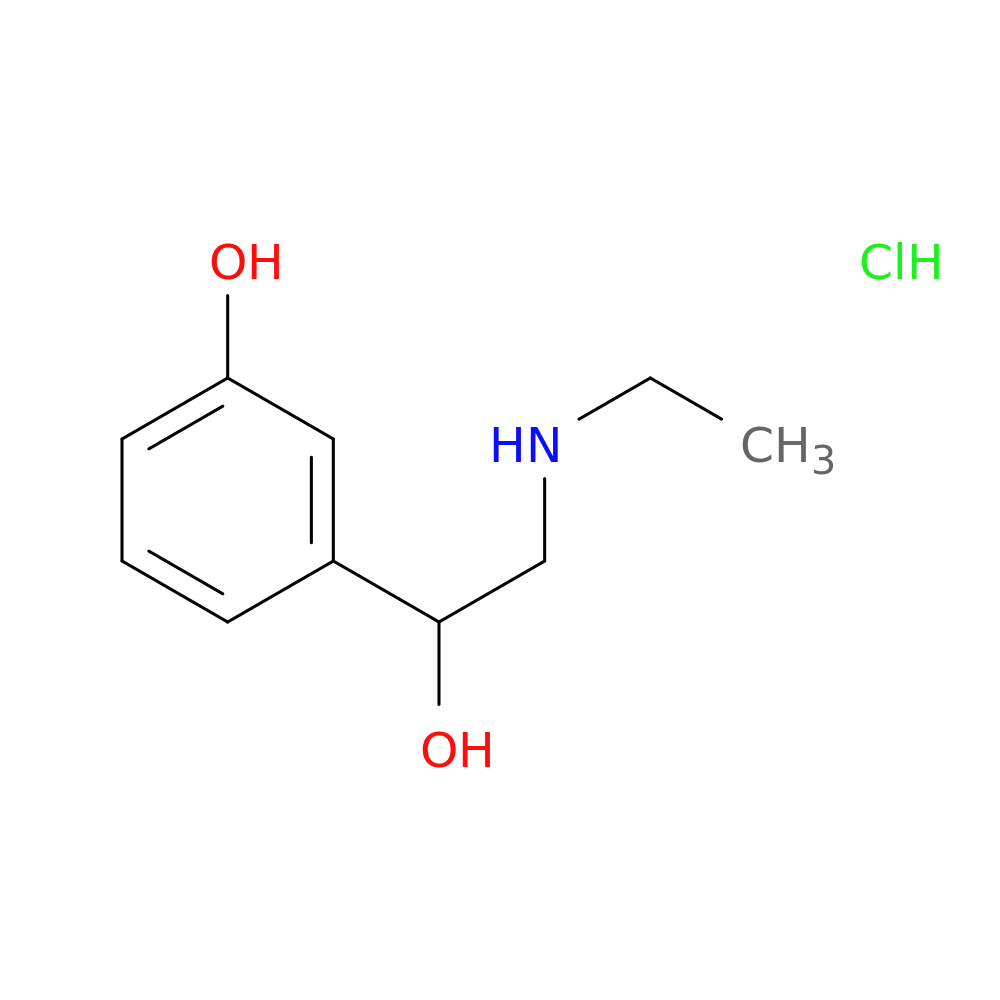 3-(2-(Ethylamino)-1-hydroxyethyl)phenol hydrochloride