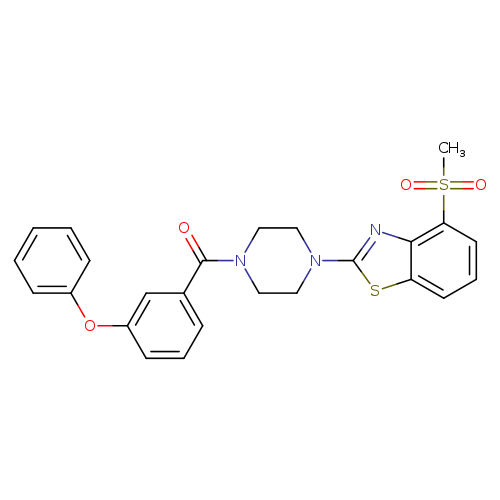 4-methanesulfonyl-2-[4-(3-phenoxybenzoyl)piperazin-1-yl]-1,3-benzothiazole