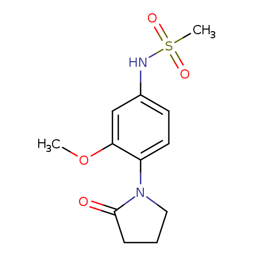 N-[3-methoxy-4-(2-oxopyrrolidin-1-yl)phenyl]methanesulfonamide