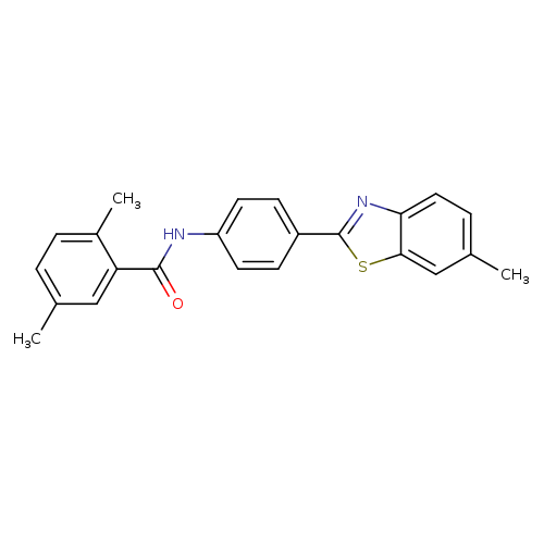 2,5-dimethyl-N-[4-(6-methyl-1,3-benzothiazol-2-yl)phenyl]benzamide