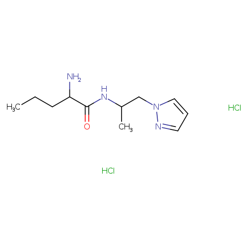 2-amino-N-[1-(1H-pyrazol-1-yl)propan-2-yl]pentanamide dihydrochloride