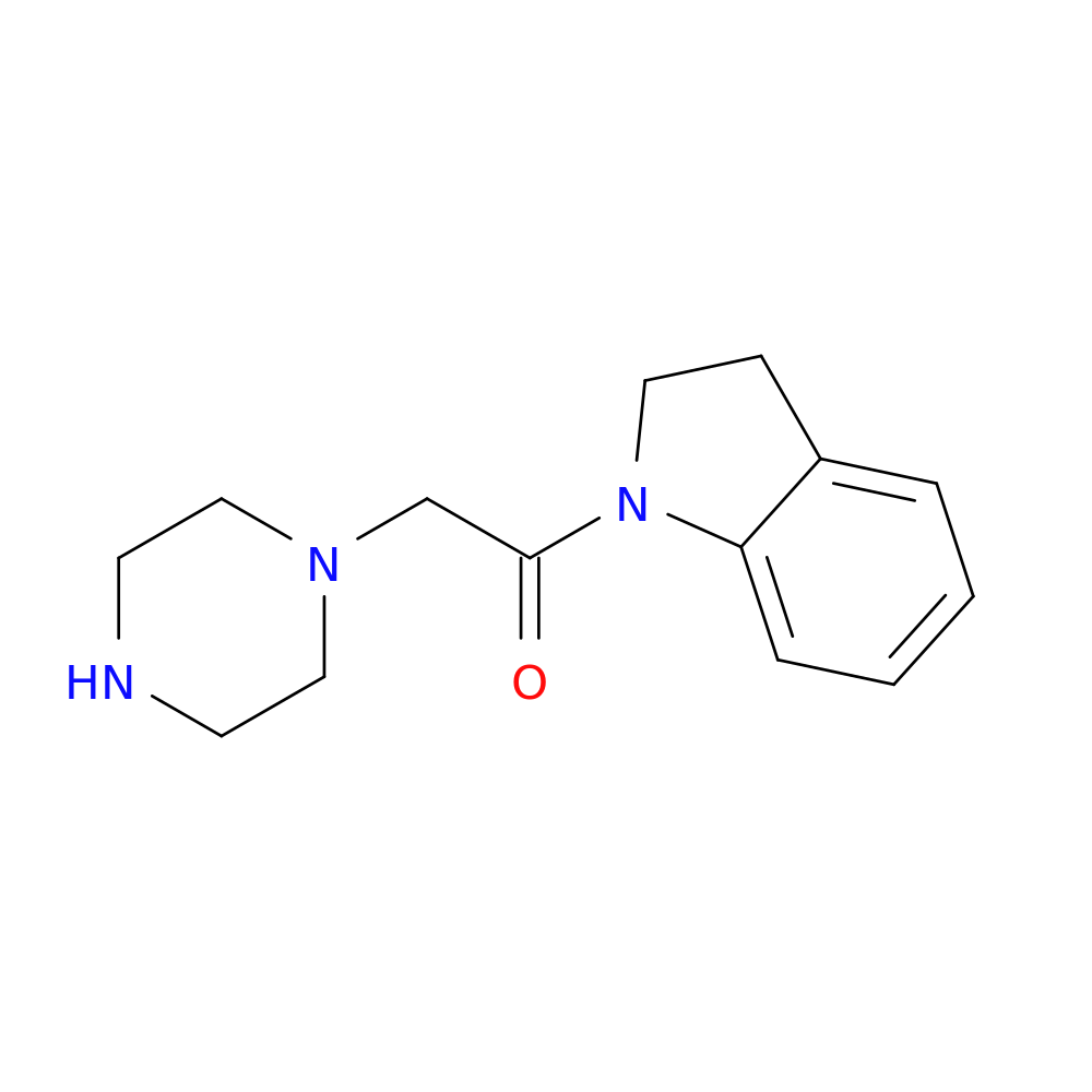 1-(2,3-dihydro-1H-indol-1-yl)-2-(piperazin-1-yl)ethan-1-one