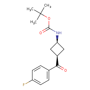 CIS-TERT-BUTYL 3-(4-FLUOROBENZOYL)CYCLOBUTYLCARBAMATE
