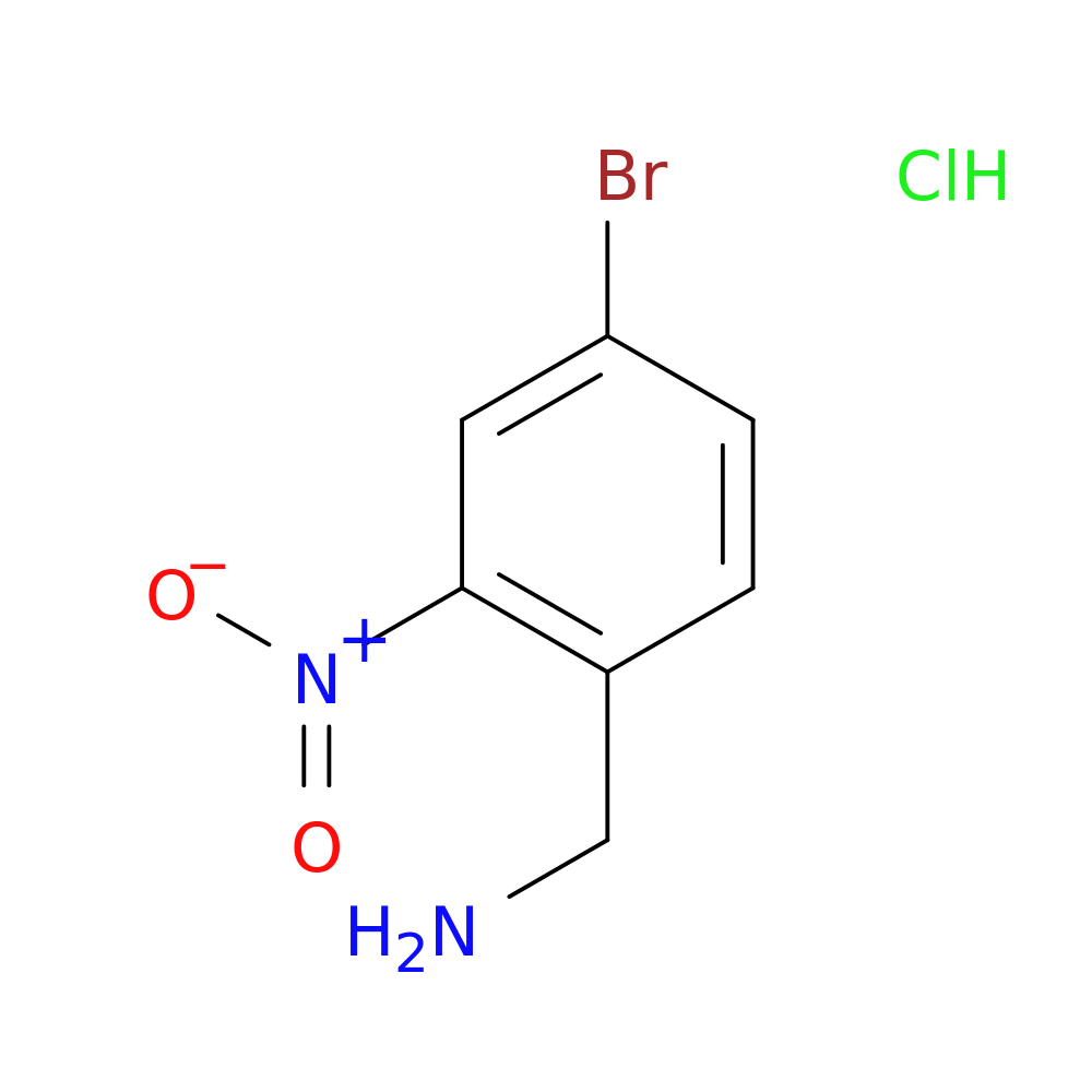 (4-bromo-2-nitrophenyl)methanamine hydrochloride