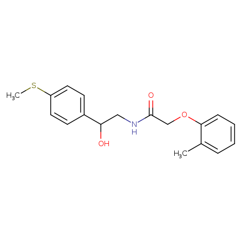 N-{2-hydroxy-2-[4-(methylsulfanyl)phenyl]ethyl}-2-(2-methylphenoxy)acetamide