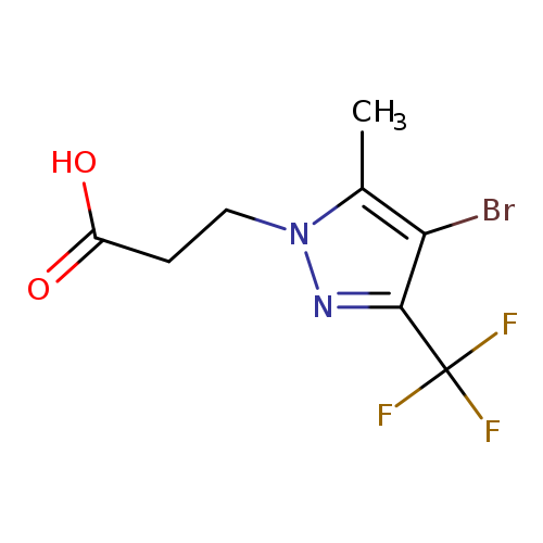3-[4-Bromo-5-methyl-3-(trifluoromethyl)-1h-pyrazol-1-yl]propanoic acid