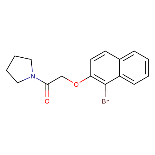 1-{[(1-bromo-2-naphthyl)oxy]acetyl}pyrrolidine