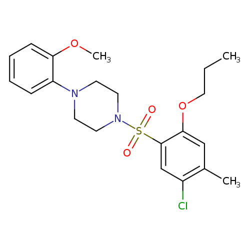 1-(5-chloro-4-methyl-2-propoxybenzenesulfonyl)-4-(2-methoxyphenyl)piperazine