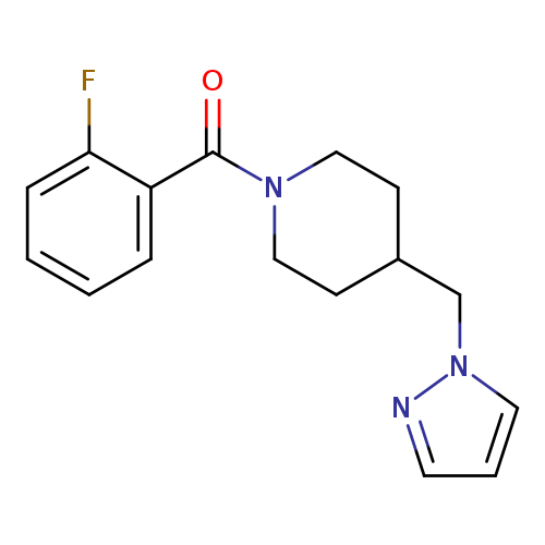 1-(2-fluorobenzoyl)-4-[(1H-pyrazol-1-yl)methyl]piperidine