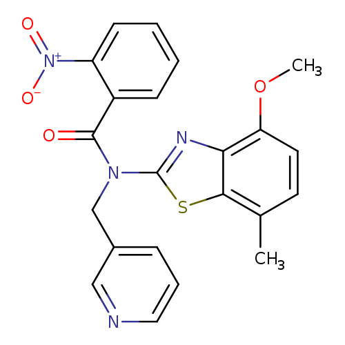 N-(4-methoxy-7-methyl-1,3-benzothiazol-2-yl)-2-nitro-N-[(pyridin-3-yl)methyl]benzamide