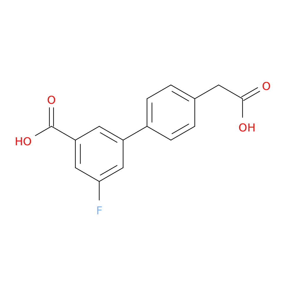 3-[4-(Carboxymethyl)phenyl]-5-fluorobenzoic acid