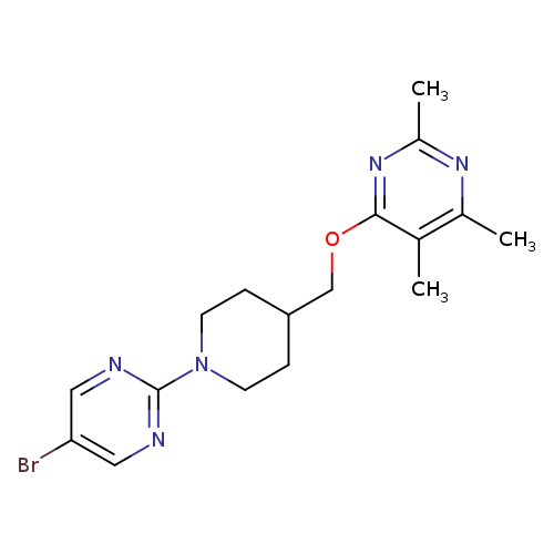 4-{[1-(5-bromopyrimidin-2-yl)piperidin-4-yl]methoxy}-2,5,6-trimethylpyrimidine