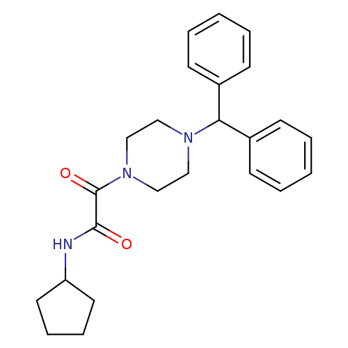 N-cyclopentyl-2-[4-(diphenylmethyl)piperazin-1-yl]-2-oxoacetamide