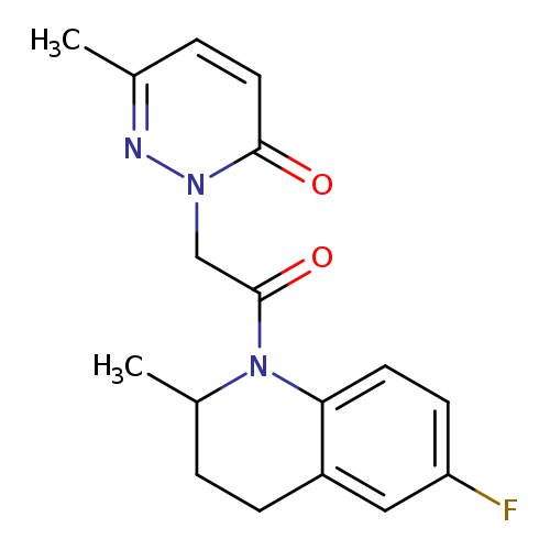 2-[2-(6-fluoro-2-methyl-1,2,3,4-tetrahydroquinolin-1-yl)-2-oxoethyl]-6-methyl-2,3-dihydropyridazin-3-one