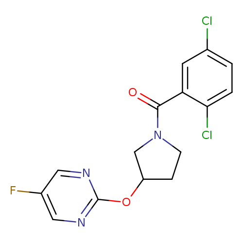 2-{[1-(2,5-dichlorobenzoyl)pyrrolidin-3-yl]oxy}-5-fluoropyrimidine