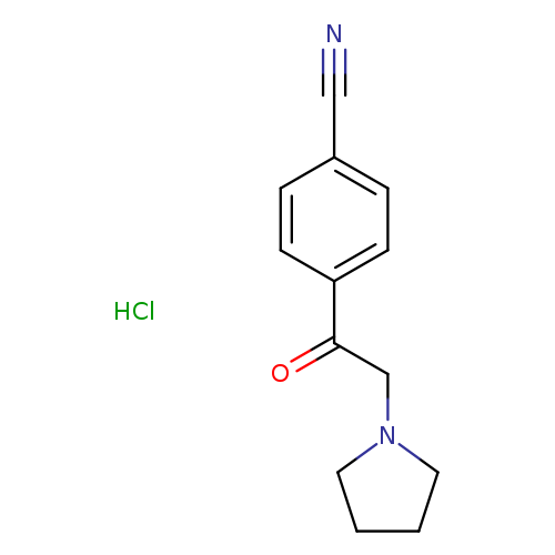 4-[2-(pyrrolidin-1-yl)acetyl]benzonitrile hydrochloride