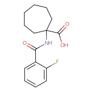 1-(2-FLUORO-BENZOYLAMINO)-CYCLOHEPTANECARBOXYLIC ACID