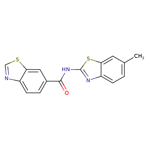 N-(6-methyl-1,3-benzothiazol-2-yl)-1,3-benzothiazole-6-carboxamide