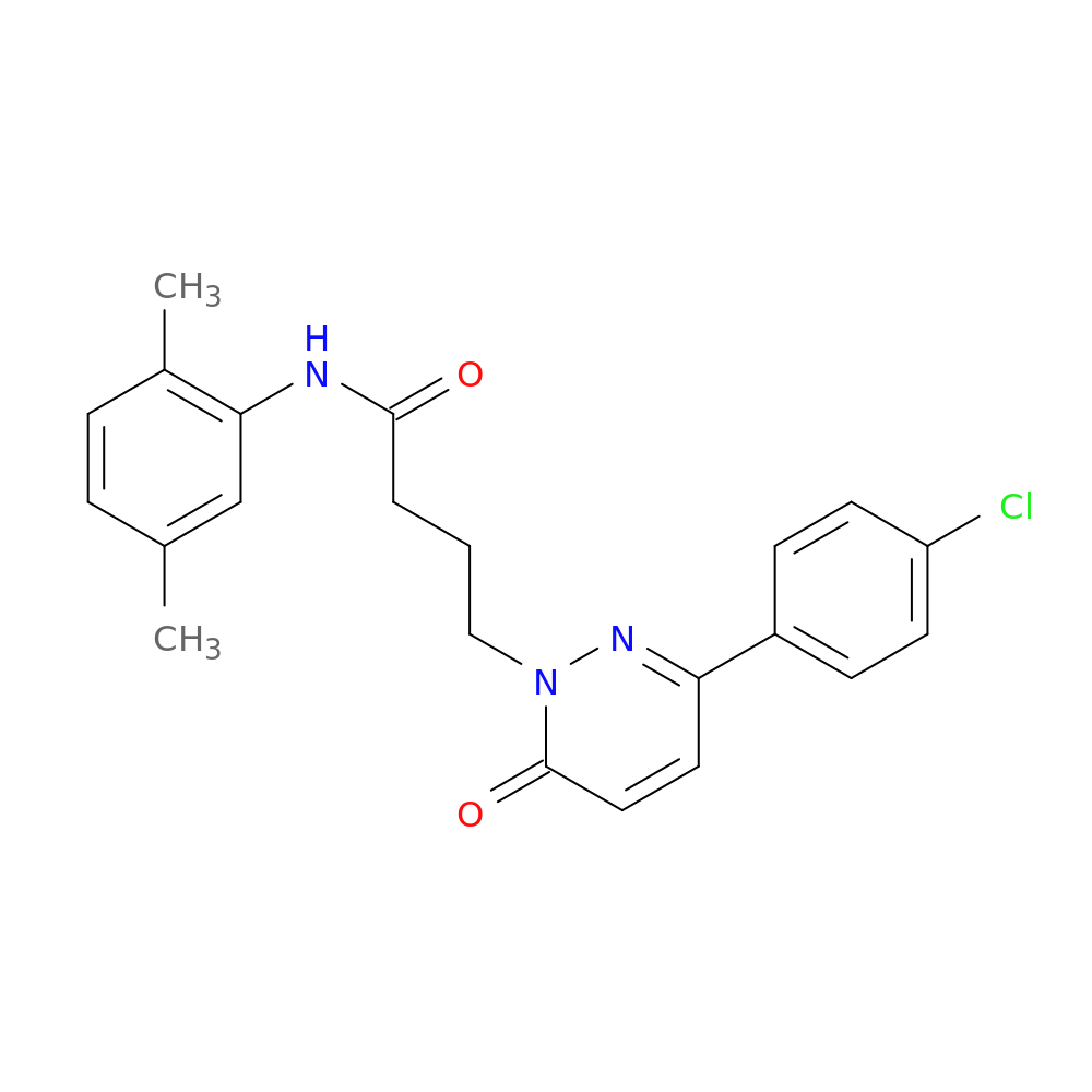 4-[3-(4-chlorophenyl)-6-oxo-1,6-dihydropyridazin-1-yl]-N-(2,5-dimethylphenyl)butanamide