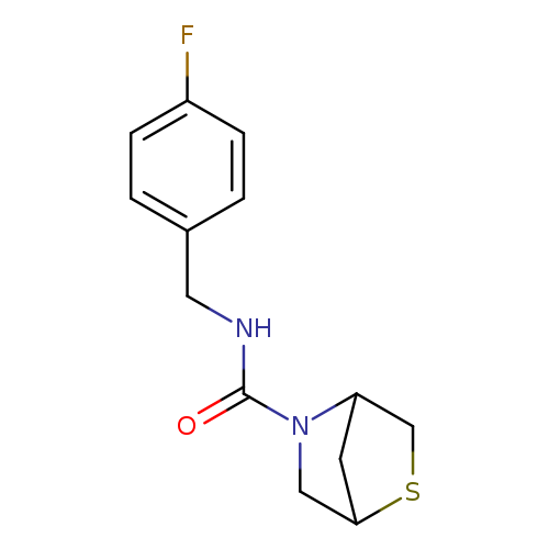 N-[(4-fluorophenyl)methyl]-2-thia-5-azabicyclo[2.2.1]heptane-5-carboxamide
