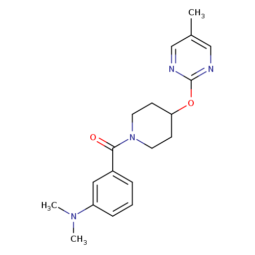 N,N-dimethyl-3-{4-[(5-methylpyrimidin-2-yl)oxy]piperidine-1-carbonyl}aniline