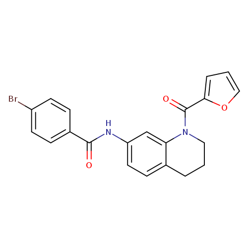 4-bromo-N-[1-(furan-2-carbonyl)-1,2,3,4-tetrahydroquinolin-7-yl]benzamide