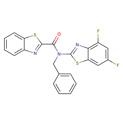 N-benzyl-N-(4,6-difluoro-1,3-benzothiazol-2-yl)-1,3-benzothiazole-2-carboxamide