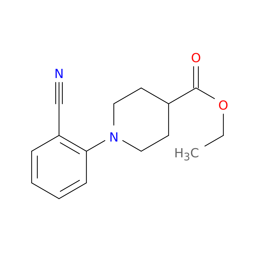 Ethyl 1-(2-cyanophenyl)-4-piperidinecarboxylate