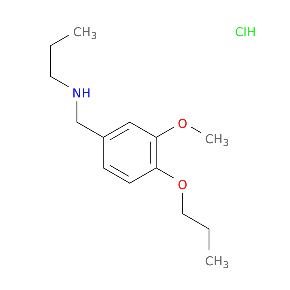 [(3-methoxy-4-propoxyphenyl)methyl](propyl)amine hydrochloride