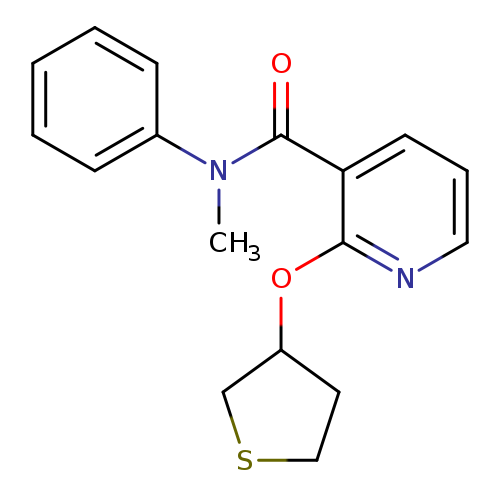 N-methyl-N-phenyl-2-(thiolan-3-yloxy)pyridine-3-carboxamide