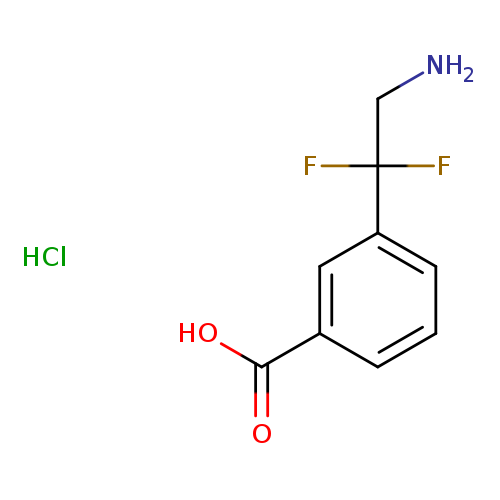 3-(2-amino-1,1-difluoroethyl)benzoicacidhydrochloride