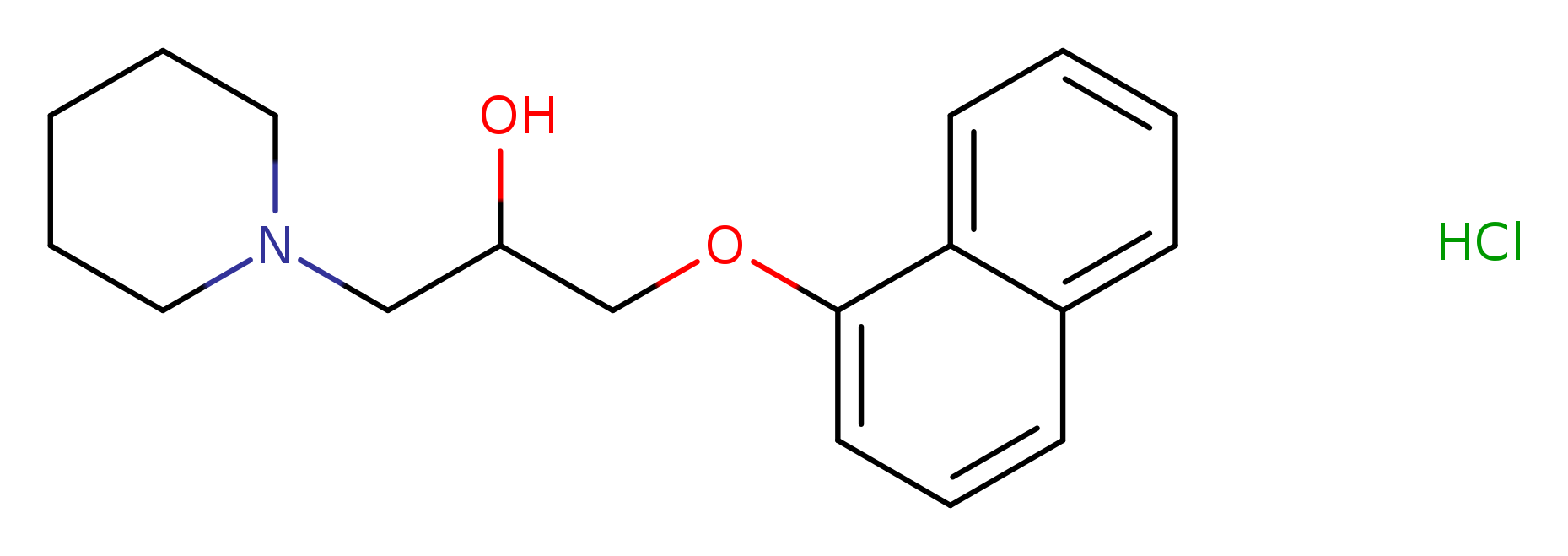 1-(naphthalen-1-yloxy)-3-(piperidin-1-yl)propan-2-ol hydrochloride