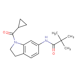 N-(1-cyclopropanecarbonyl-2,3-dihydro-1H-indol-6-yl)-2,2-dimethylpropanamide