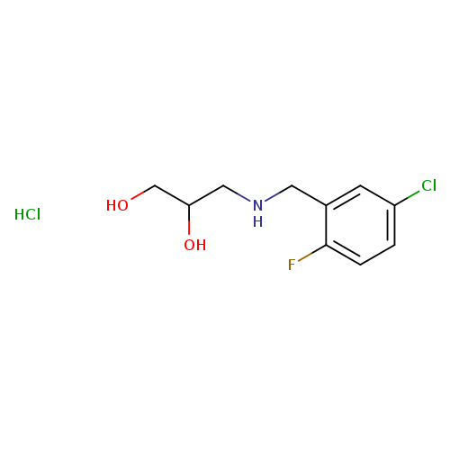 3-{[(5-chloro-2-fluorophenyl)methyl]amino}propane-1,2-diol hydrochloride
